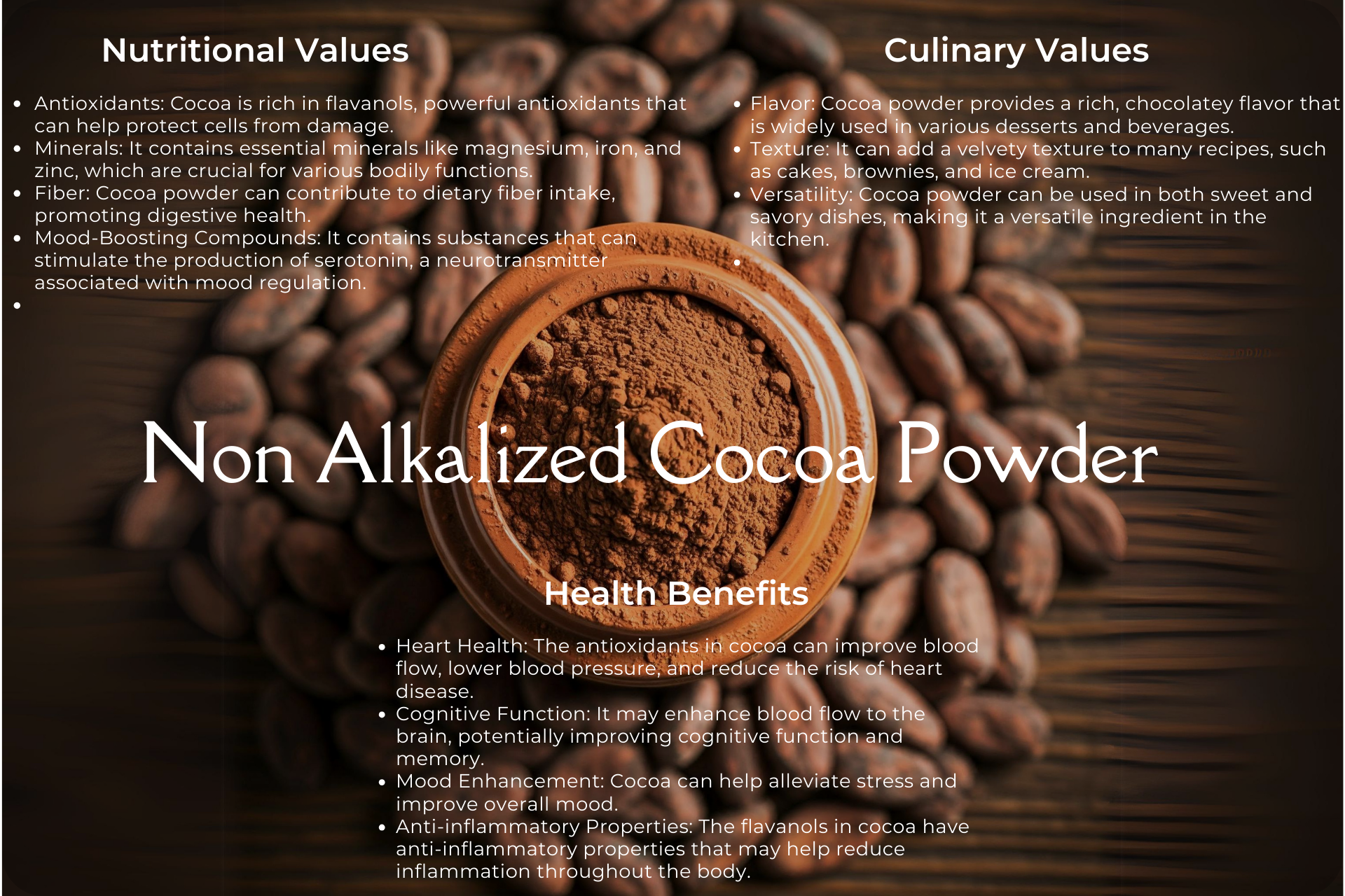 KAABAAY Organic Non-Alkalized Cacao Powder 200gm