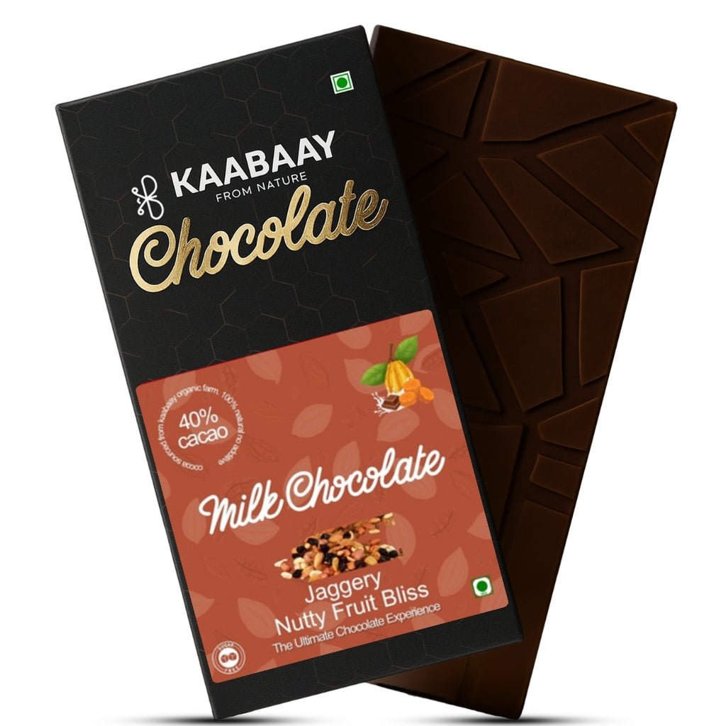 Milk Chocolate 40% Jaggery Nutty Fruity Bliss