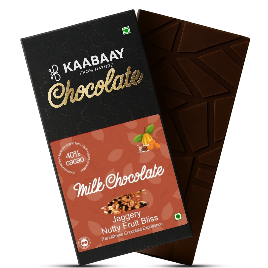 Milk Chocolate 40% Jaggery Nutty Fruity Bliss