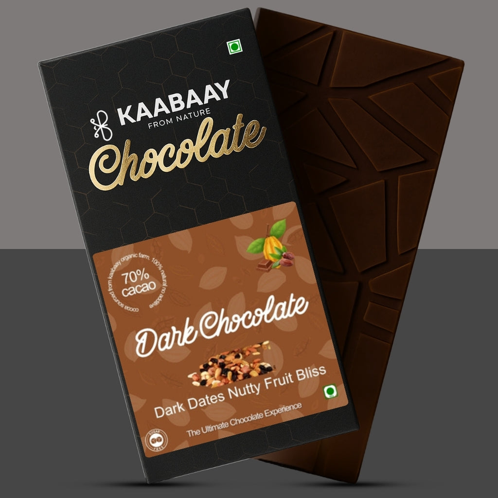 Dark Chocolate 70% Dates Nutty Fruity Bliss