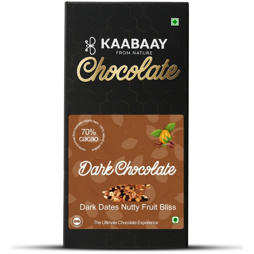 Dark Chocolate 70% Dates Nutty Fruity Bliss