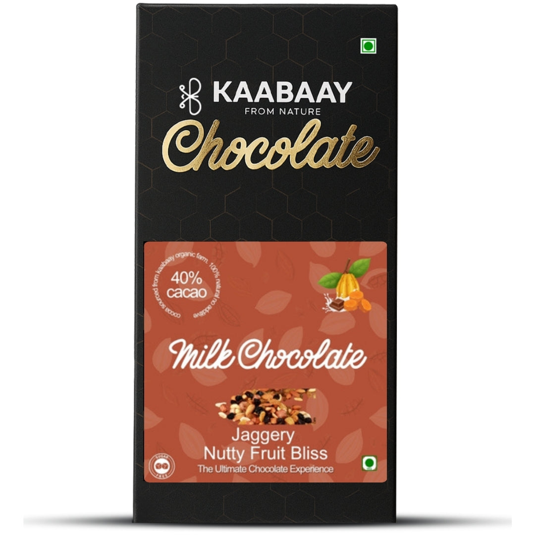 Milk Chocolate 40% Jaggery Nutty Fruity Bliss