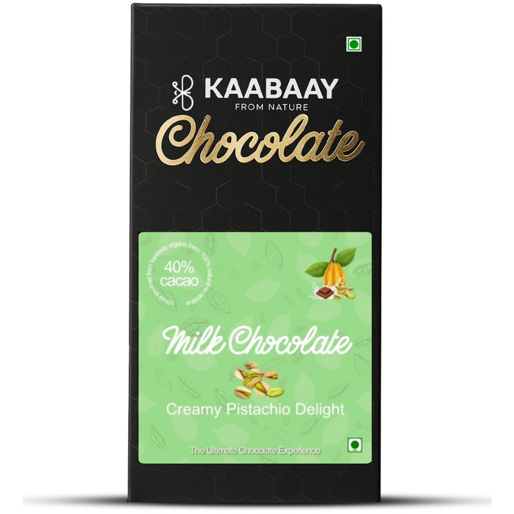 Milk chocolate 40% Creamy Pistachio Delight Bar