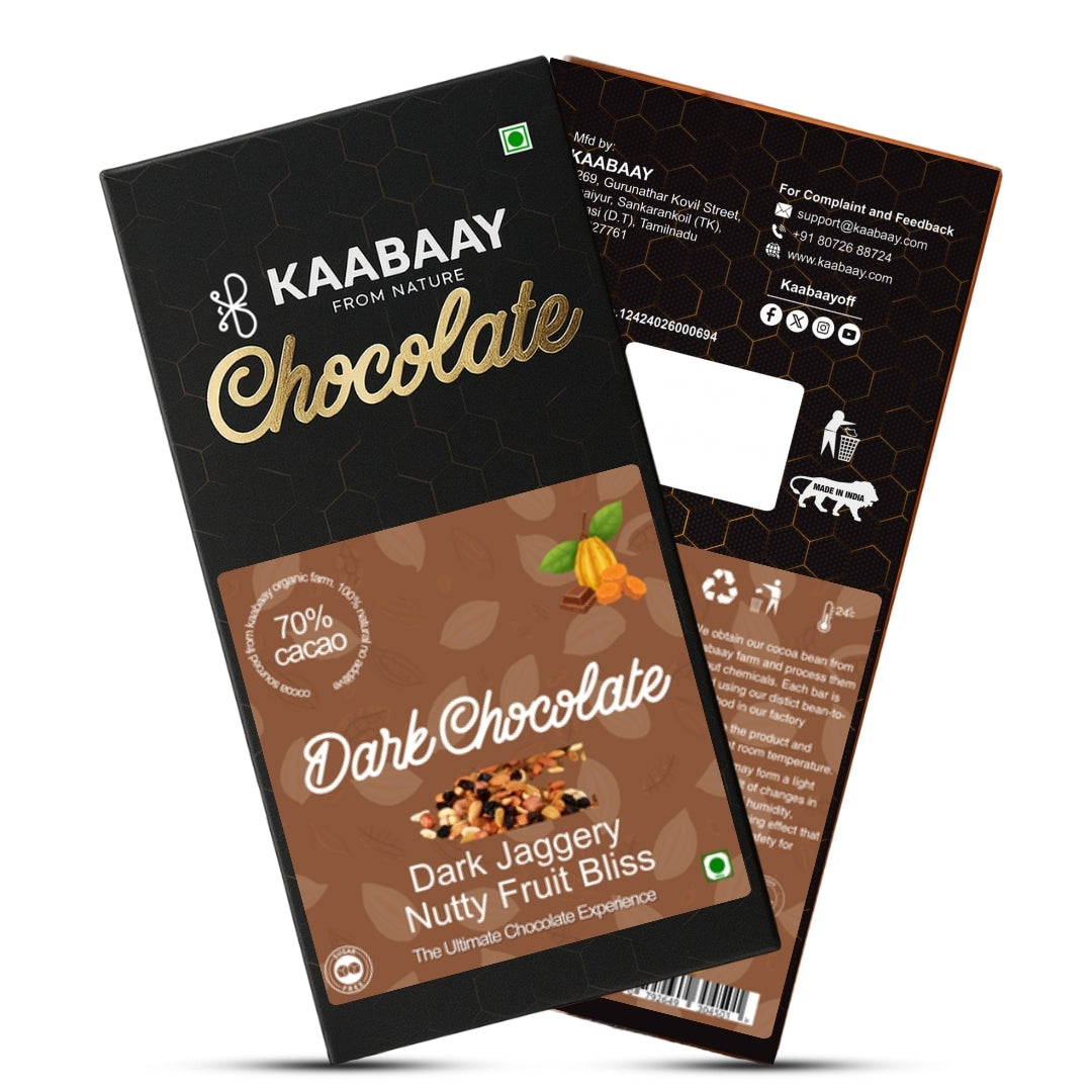 Dark Chocolate 70% Jaggery Nutty Fruity Bliss