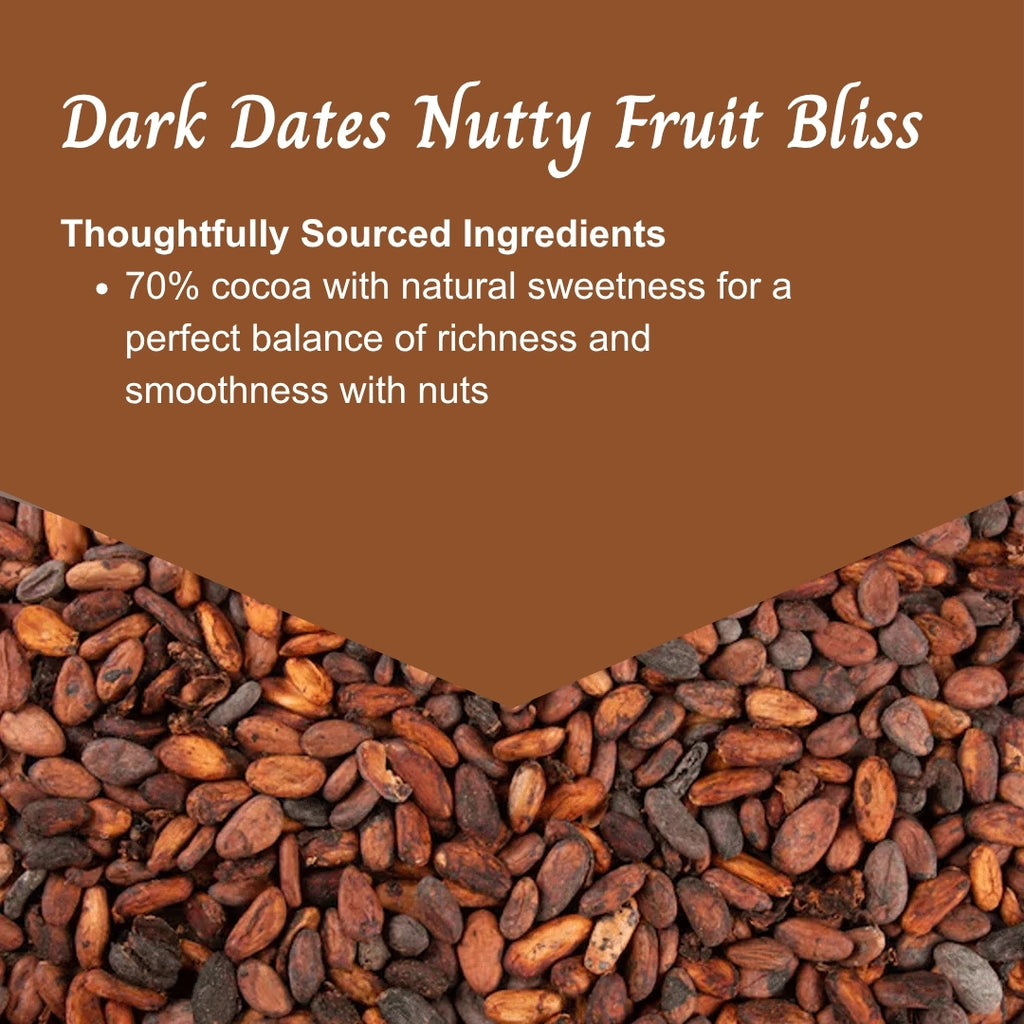 Dark Chocolate 70% Dates Nutty Fruity Bliss