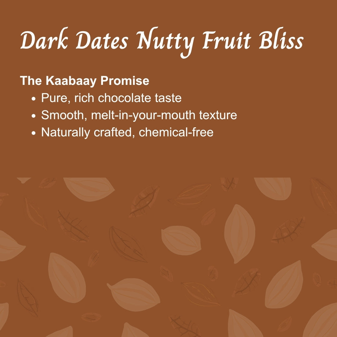Dark Chocolate 70% Dates Nutty Fruity Bliss
