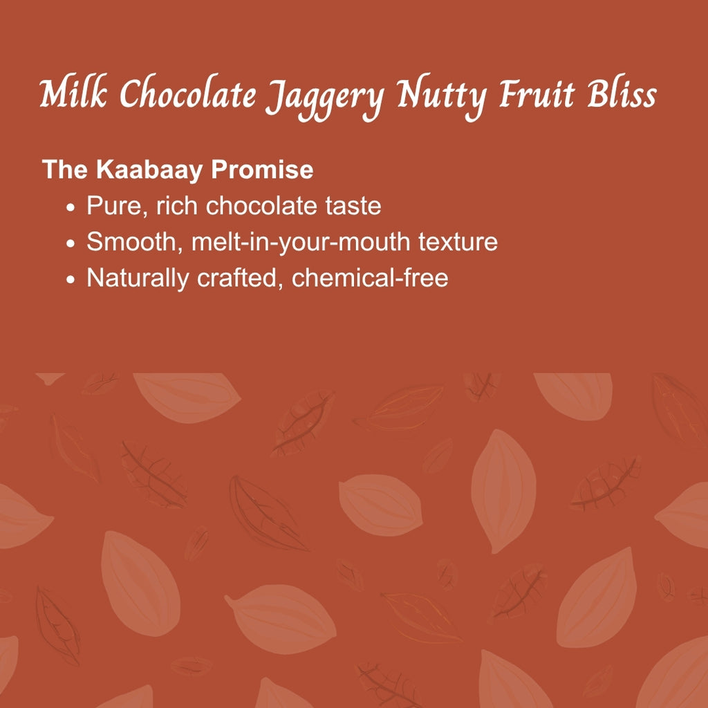 Milk Chocolate 40% Jaggery Nutty Fruity Bliss