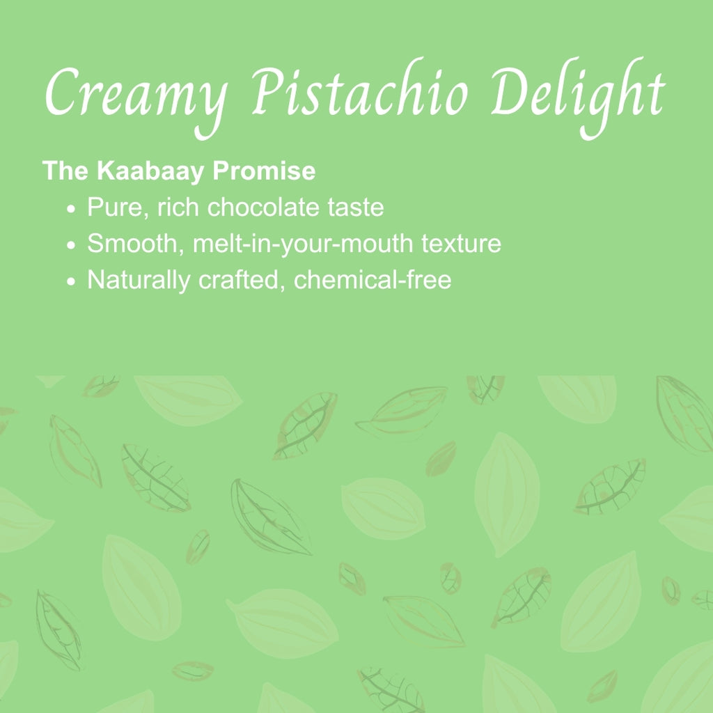 Milk chocolate 40% Creamy Pistachio Delight Bar