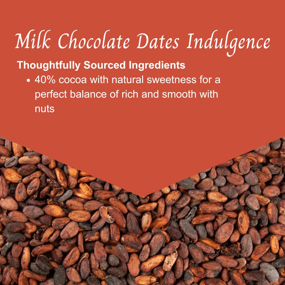 Milk Chocolate 40% Dates Indulgence 80gm