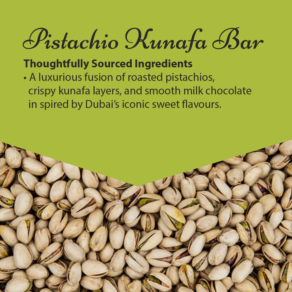 Pistachio Kunafa chocolate 250gm