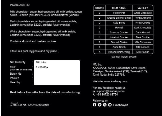 Kaabaay Diwali Special Pack